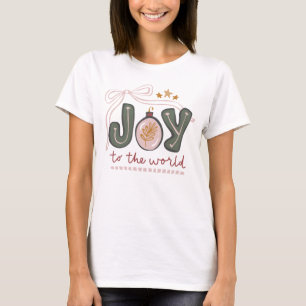 Camisa de Natal Alegria para o Mundo