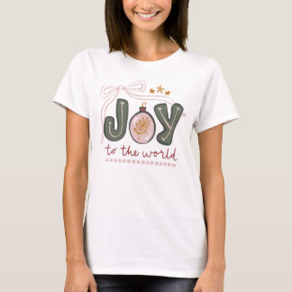 Camisa de Natal Alegria para o Mundo