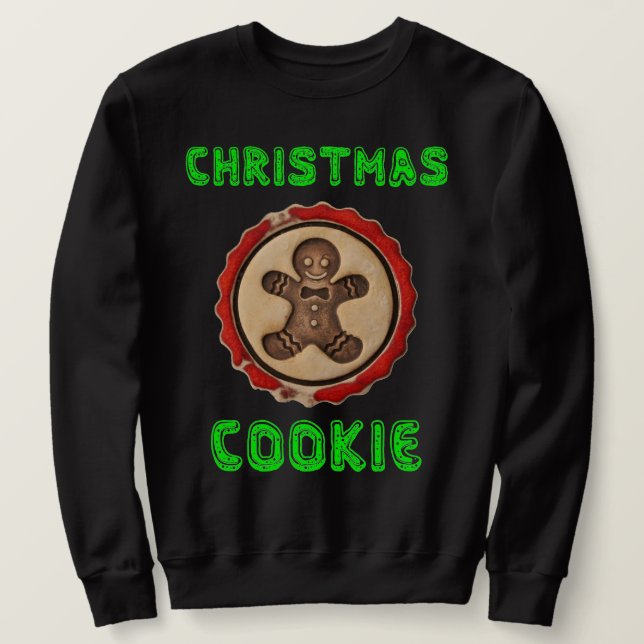CAMISA DE NATAL BISCOITO PIADÃO SUÉTER ENGRAÇADO (Frente do Design)