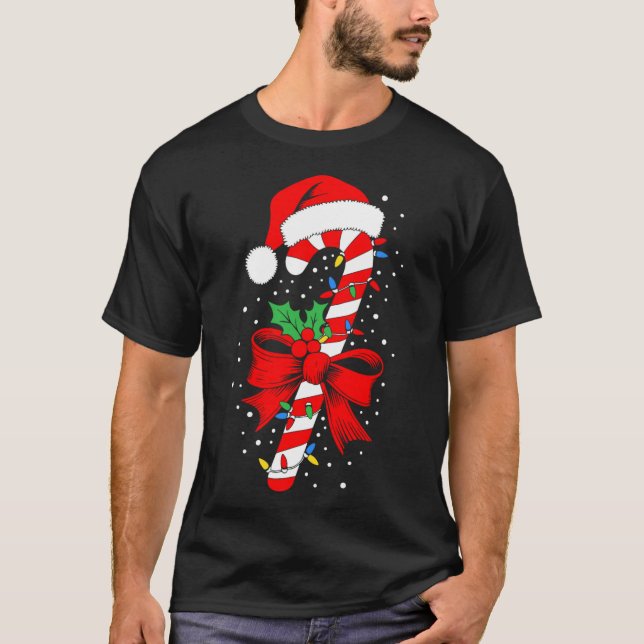 Camisa de Natal com Cana de Açúcar Menino Menina C (Frente)