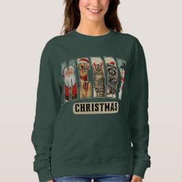 Camisa de Natal com Colagem de Personagens MERRY P