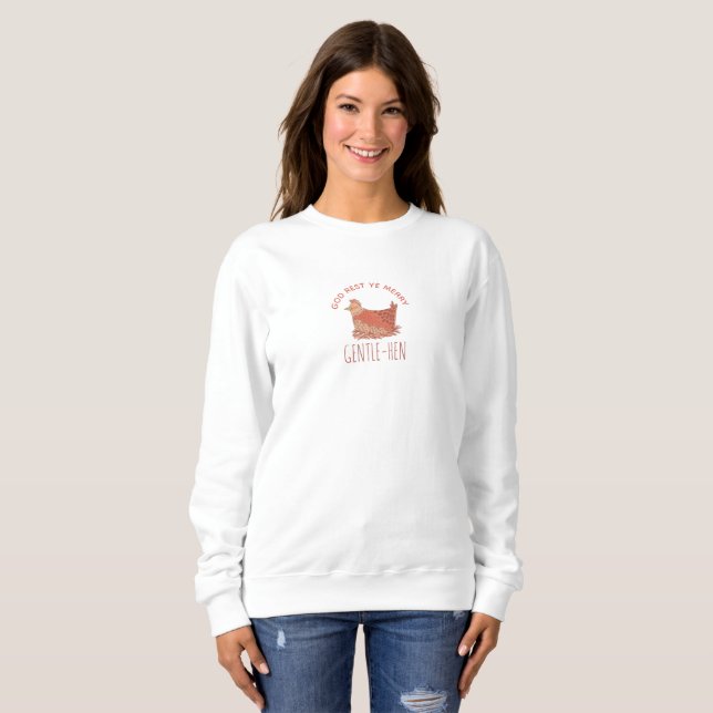 Camisa de Natal com Piada de Frango Engraçada (Frente Completa)