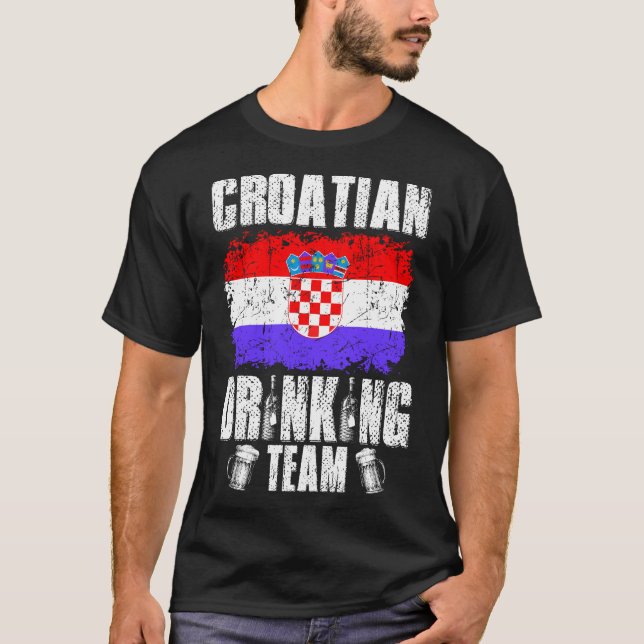 Camisa de Natal da Equipe de Bebendos da Croácia (Frente)