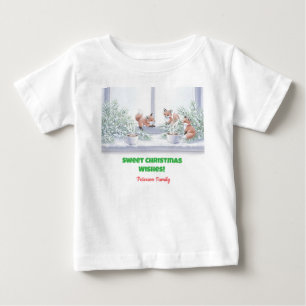 Camisa de Natal da Família - Cena de Raposa de Inv