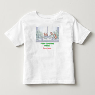 Camisa de Natal da Família - Cena de Raposa de Inv