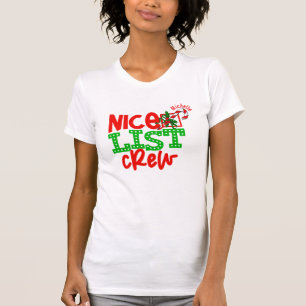 Camisa De Natal Da Família Engraçada - Bela Lista
