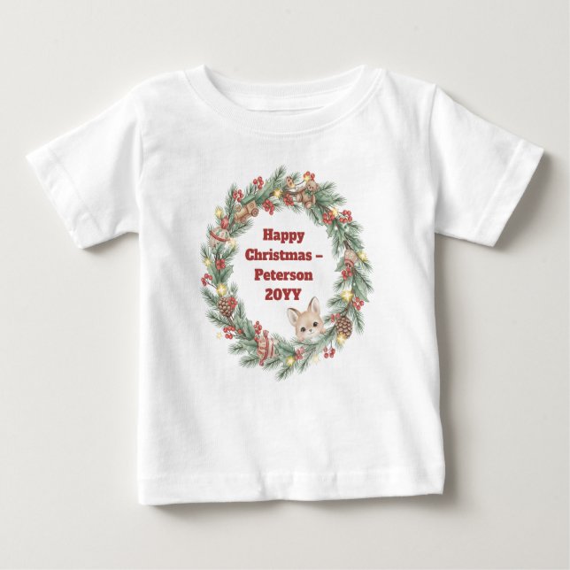 Camisa de Natal da Família - Fia de Natal (Frente)