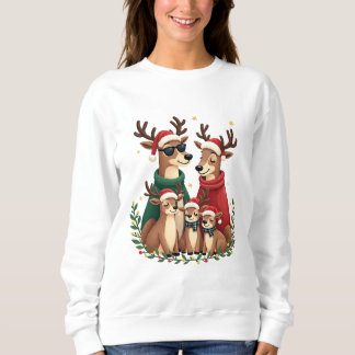 Camisa De Natal Da Família Reindeer