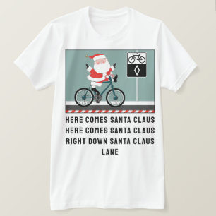 Camisa de Natal de bicicleta de bicicleta