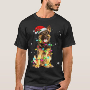 Camisa de Natal de Cachorro Pastor Alemão Árvore d