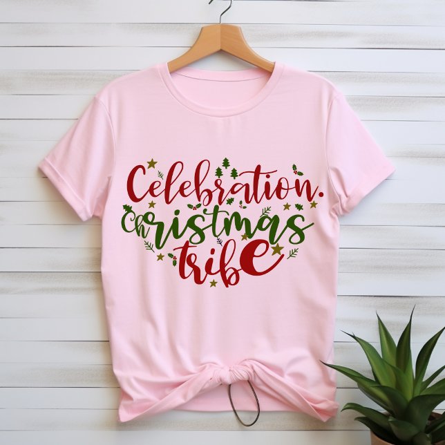 CAMISA DE NATAL DE CELEBRAÇÃO T-SHIRT (Criador carregado)