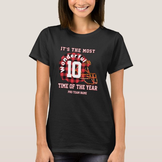 Camisa de Natal de Futebol Personalizada Feminina  (Frente)