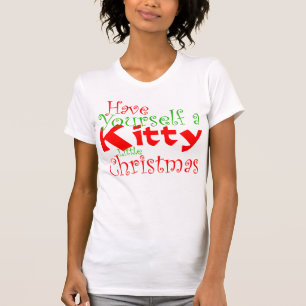 Camisa de Natal de gatinho