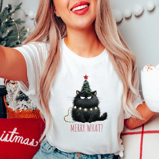 Camisa de Natal de Gato feliz (Criador carregado)