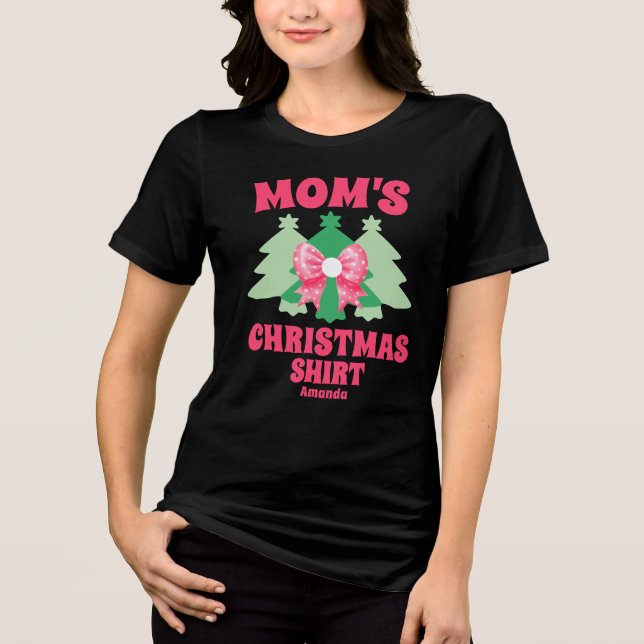 Camisa de Natal de Mães Personalizadas (Frente)