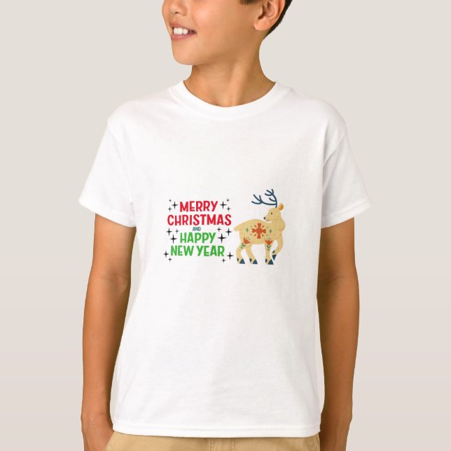 Camisa de Natal de Reindeer (Frente)
