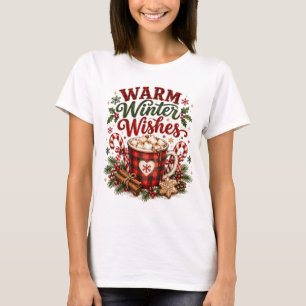 Camisa de Natal Desejos de Inverno Quente, P Buffa