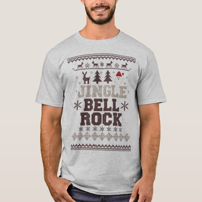 Camisa de Natal - Design Jingle Feio de Férias (Frente)
