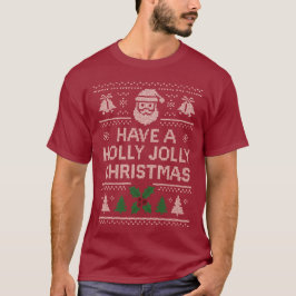 Camisa de Natal - Design Jingle Vermelho