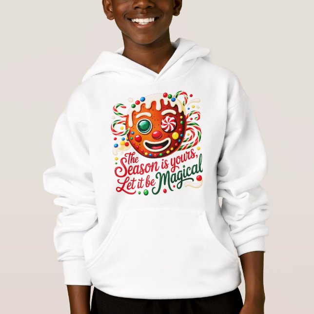 Camisa de Natal Divertida com Biscoito e Presente  (Frente)