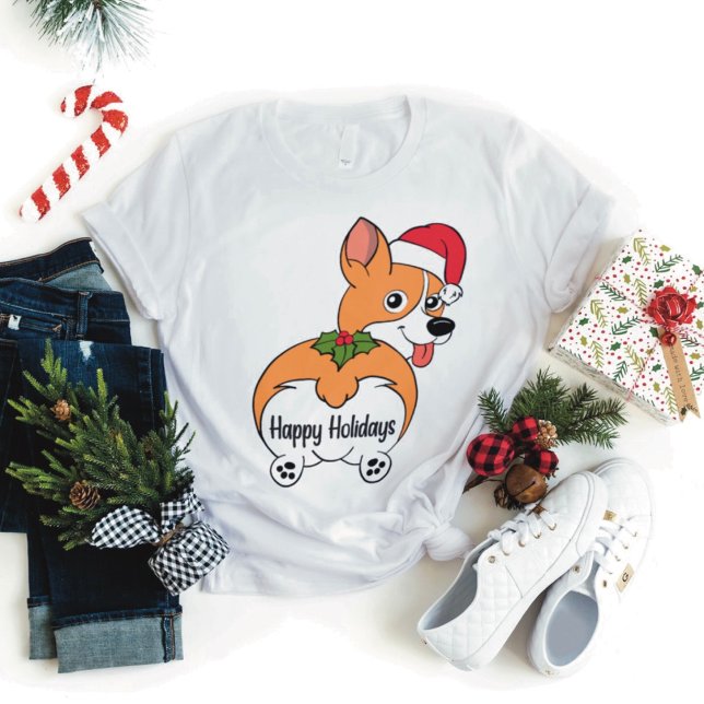Camisa de Natal do Cachorro Corgi (Criador carregado)