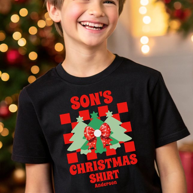 Camisa de Natal do Filho Personalizado (Criador carregado)