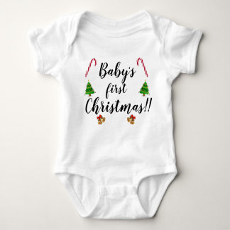 Camisa de Natal do Primeiro Bebê Bonito