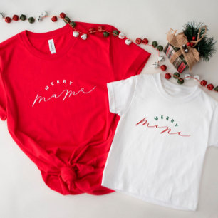 Camisa de Natal do Script da feliz Mama