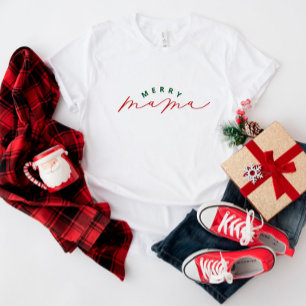 Camisa de Natal do Script da feliz Mama