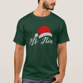Camisa de Natal do Sr. & Sra. - Casal Personalizad