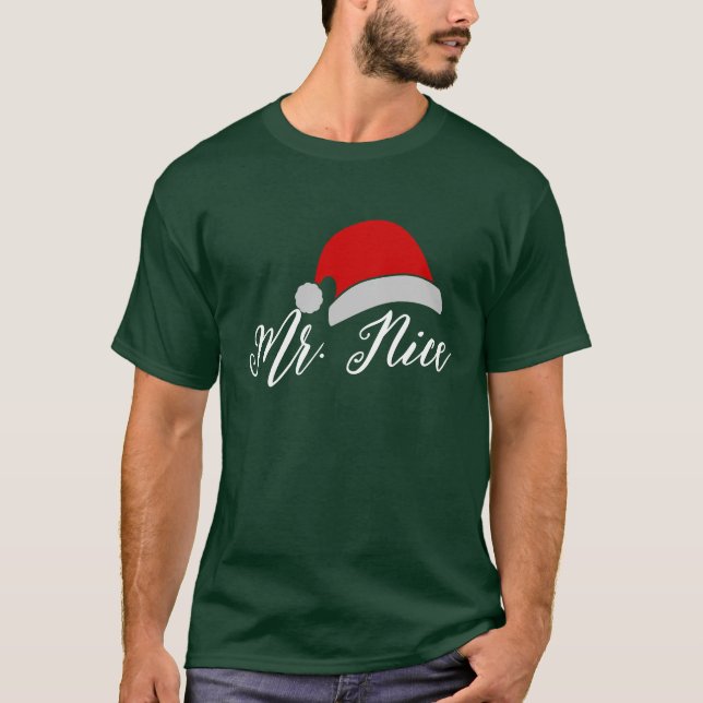 Camisa de Natal do Sr. & Sra. - Casal Personalizad (Frente)