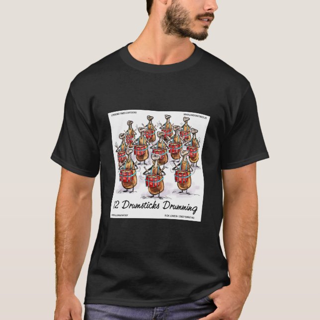 Camisa De Natal Engraçada "12 Tacos De Bebida (Frente)