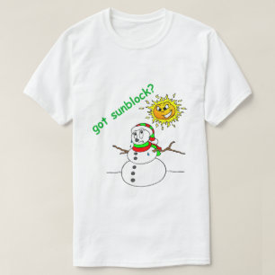 Camisa De Natal Engraçada Derretendo Snowman Ficou