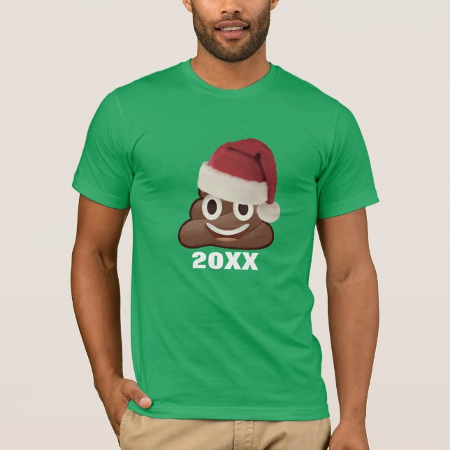 Camisa De Natal Engraçado Do Poop Emoji De Ano Per (Frente)
