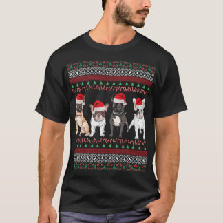 Camisa de Natal Feia de Bulldog Francês