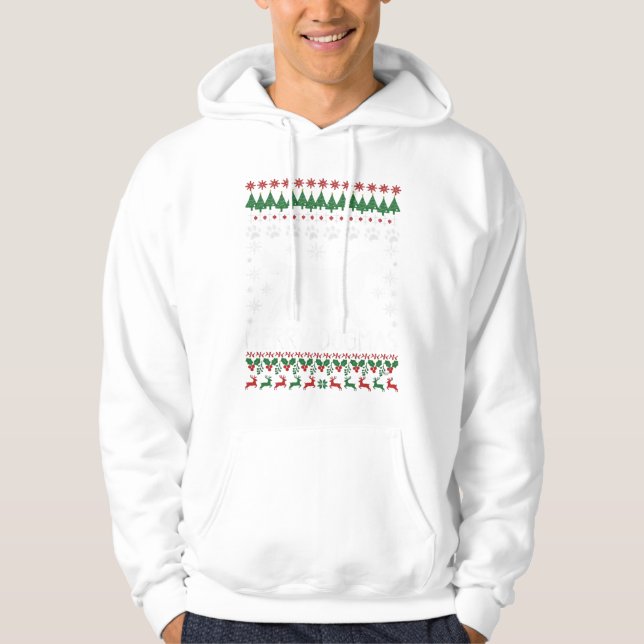 Camisa de Natal Feia de Cachorro com Dogmas Alegre (Frente)