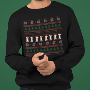 Camisa de Natal Feia de Corgi Fofa para Festa