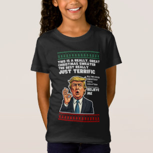 Camisa de Natal Feia de Donald Trump Engraçada Par