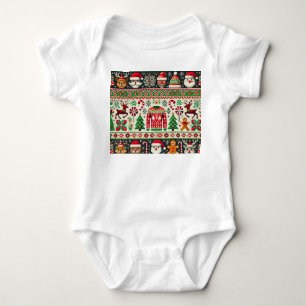 Camisa de Natal Feia e Divertida para Bebê