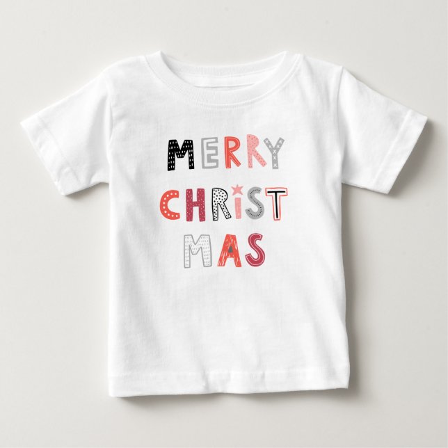 Camisa de Natal Feliz para crianças/bebês (Frente)