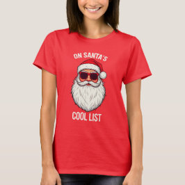 camisa de natal feminina e rastreadora do santa cl
