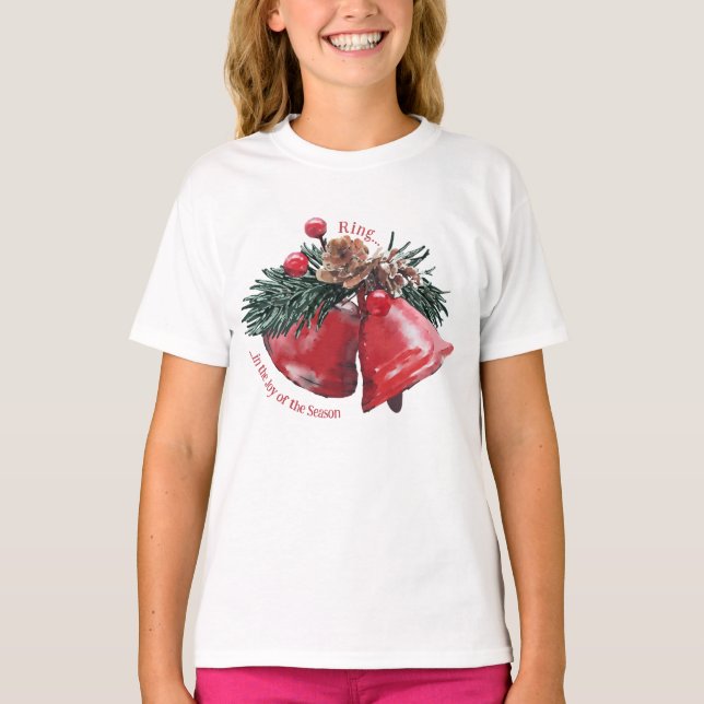 Camisa de Natal Feriado - Anel na Alegria (Frente)