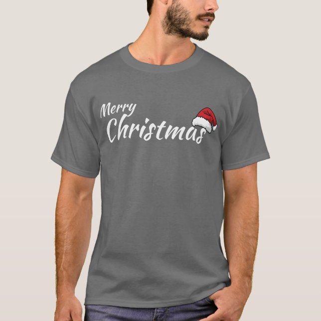 Camisa de Natal Festiva Impressa - Feriado Cheer (Frente)