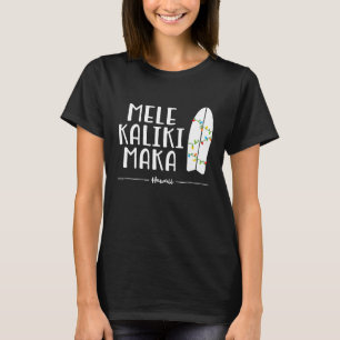 Camisa de Natal Havaiana Mele Kalikimaka Surfboard
