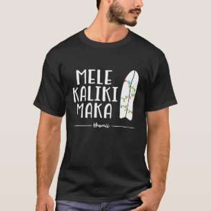 Camisa de Natal Havaiana Mele Kalikimaka Surfboard