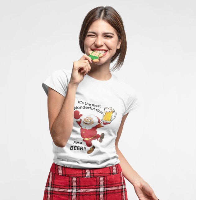 Camisa de Natal - Me para uma Cerveja (Criador carregado)