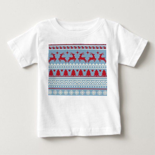 Camisa de Natal para Bebê Nórdico – Escandinavo (Frente)