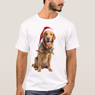 Camisa de Natal para Cachorro, Golden retriever Pa