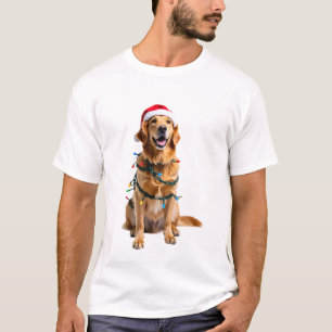 Camisa de Natal para Cachorro, Golden retriever Pa