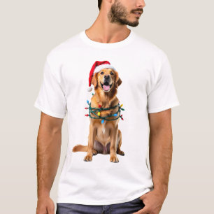 Camisa de Natal para Cachorro, Golden retriever Pa